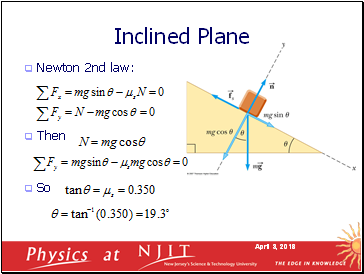 Newton 2nd law: