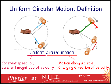 Uniform circular motion