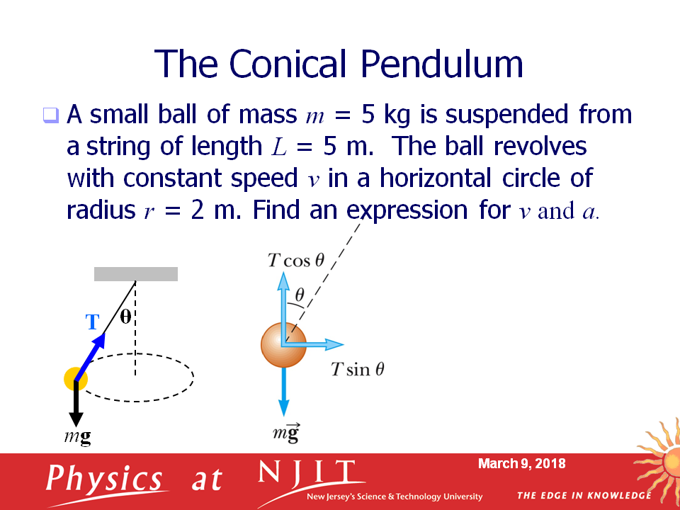 conical pendulum problem