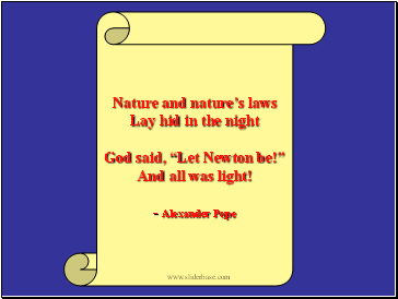 Nature and nature’s laws