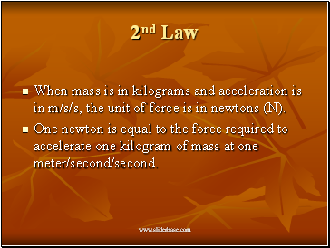 2nd Law