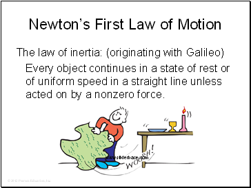 Newtons First Law of Motion