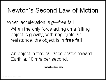 Newtons Second Law of Motion