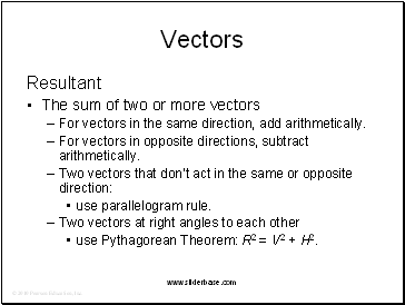 Vectors