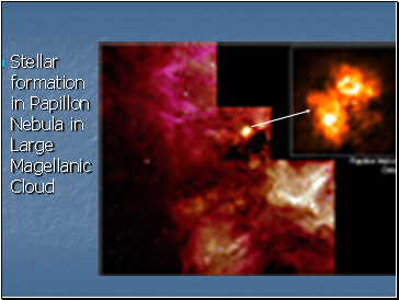 Stellar formation in Papillon Nebula in Large Magellanic Cloud Stellar formation in Papillon Nebula in Large Magellanic Cloud