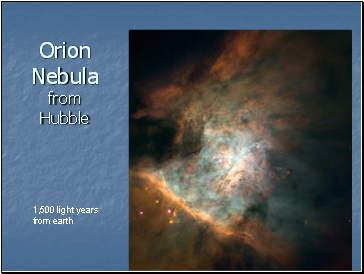 Orion Nebula from Hubble Orion Nebula from Hubble