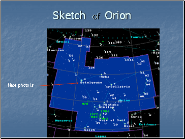 Sketch of Orion