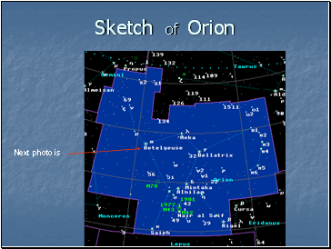 Sketch of Orion Sketch of Orion