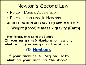 Newtons Second Law