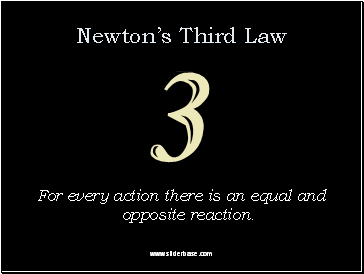 Newtons Third Law