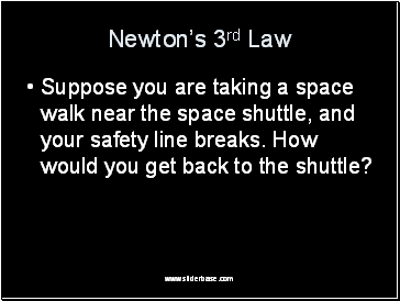 Newtons 3rd Law