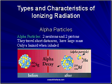 Alpha Particles: 2 neutrons and 2 protons