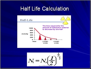 Half Life Calculation