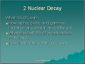 Nuclear Decay