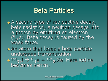 Beta Particles