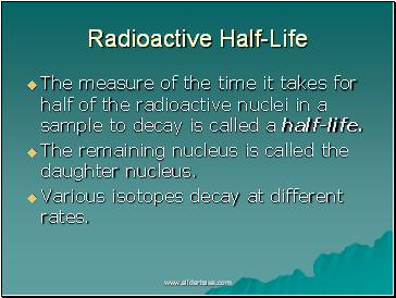 Radioactive Half-Life