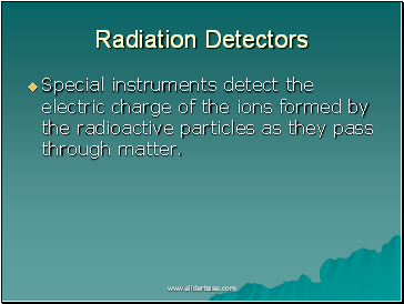 Radiation Detectors