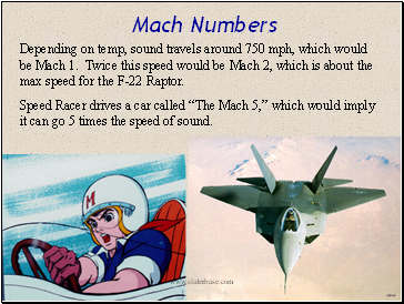 Mach Numbers