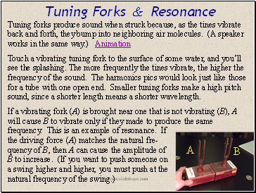 Tuning Forks & Resonance