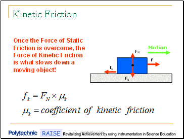 Kinetic Friction