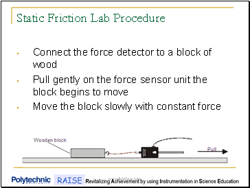 Static Friction Lab Procedure