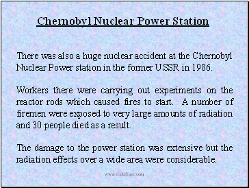 Chernobyl Nuclear Power Station