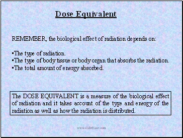 Dose Equivalent