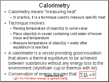 Calorimetry