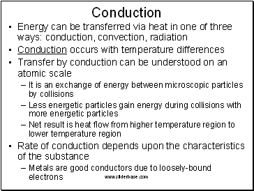 Conduction