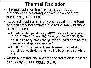 Thermal Radiation