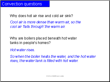 Convection questions