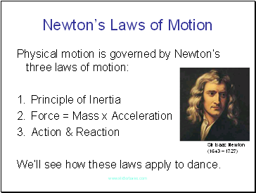 Newtons Laws of Motion