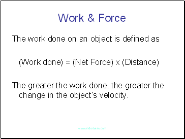 Work & Force
