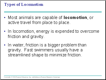 Types of Locomotion