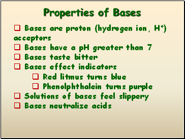 Properties of Bases