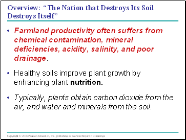 The Nation that Destroys Its Soil Destroys Itself