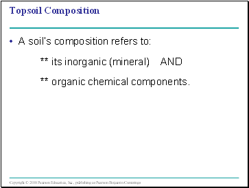 Topsoil Composition