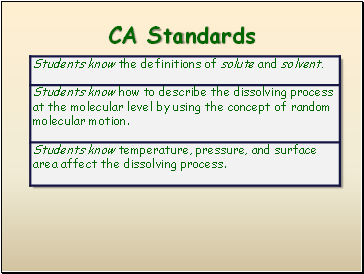 CA Standards