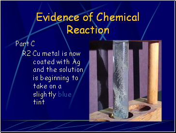 Evidence of Chemical Reaction