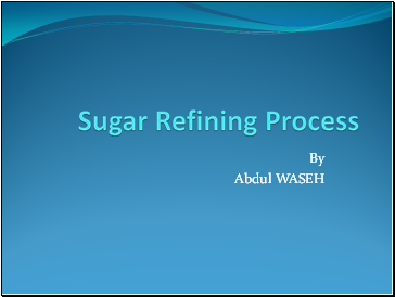 Refining sugar