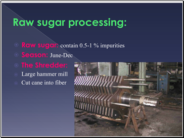 Sugar Refining Process