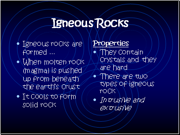 Igneous Rocks