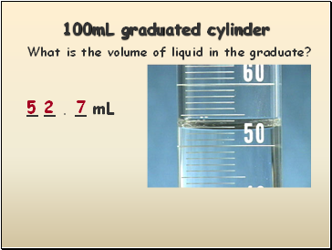 100mL graduated cylinder
