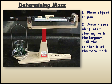 Determining Mass