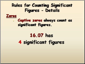 Rules for Counting Significant Figures - Details