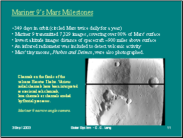 Mariner 9s Mars Milestones