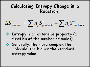 Calculating Entropy Change in a Reaction