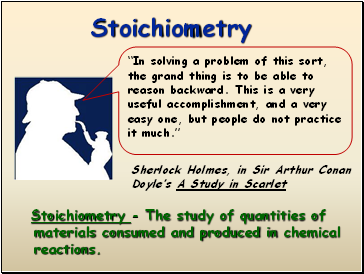 Stoichiometry