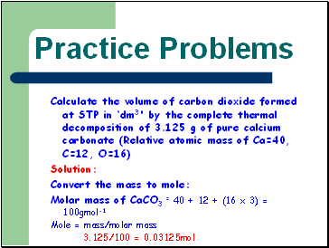 Practice Problems