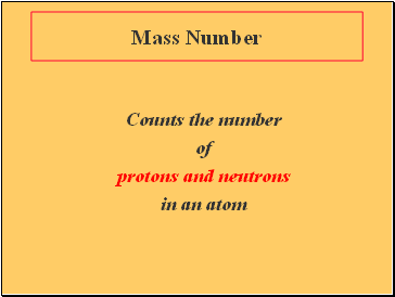 Mass Number